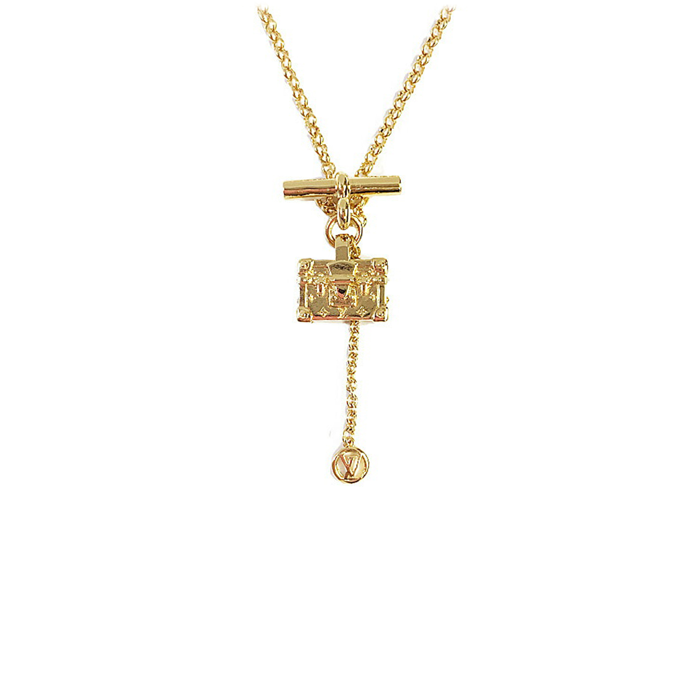 LOUIS VUITTON PETITE MALLE NECKLACE M00568